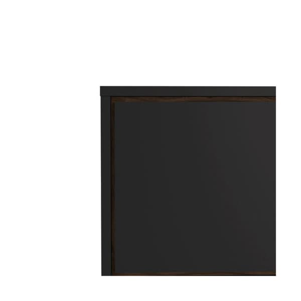 Rye TV möbel 1 dörr, 1 låda mattsvart, valnötslook.