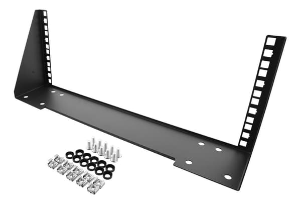19" Vertical wall bracket, 4U, max 60kg, steel construction