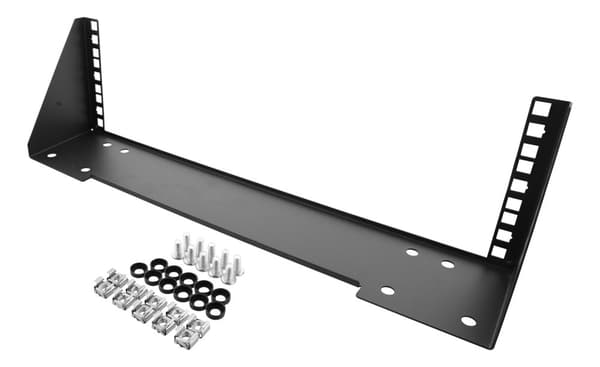 19" Vertical wall bracket, 3U, max 60kg, steel construction