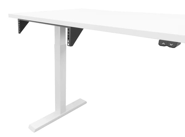 19" Vertical wall bracket, 2U, max 60kg, steel construction