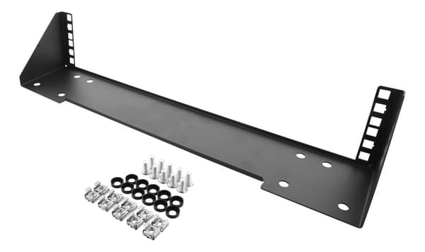 19" Vertical wall bracket, 2U, max 60kg, steel construction