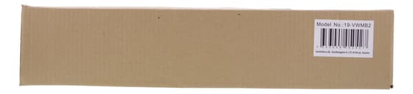 19" Vertical wall bracket, 2U, max 60kg, steel construction
