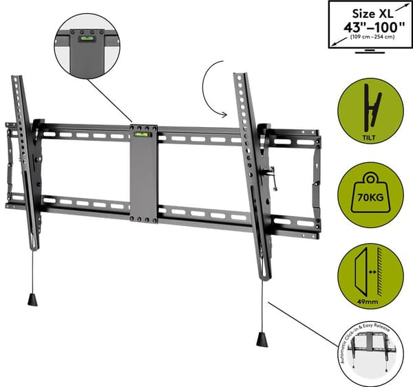 TV vægbeslag Pro TILT (XL)