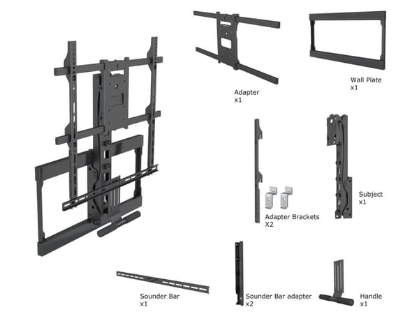 Multibrackets Universal TV-vægbeslag 40"-65" Pull Down Full Motion Flexarm