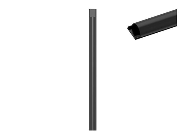 Cable Cover 33 mm x 1,1 m - Cable cover - black Multibrackets M Universal - kabelskjuler