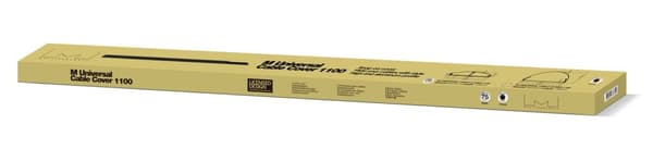 Multibrackets Cable Cover SS Black 75mm W - 1100mm L - kabelskjuler, sort