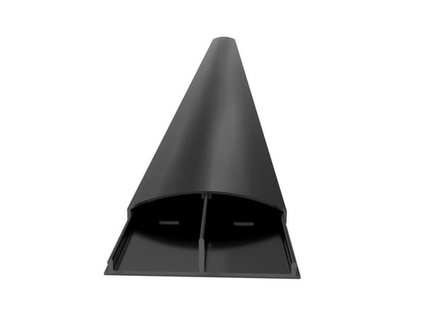 Multibrackets Cable Cover SS Black 75mm W - 1100mm L - kabelskjuler, sort