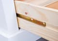 Miniatyrbilde 3 av 10: Pall TV-bord 2 skuffer, 1 rom hvit.