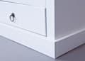 Miniatyrbilde 5 av 10: Pall TV-bord 2 skuffer, 1 rom hvit.