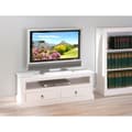 Miniatyrbilde 10 av 10: Pall TV-bord 2 skuffer, 1 rom hvit.