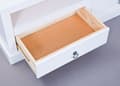 Miniatyrbilde 2 av 10: Pall TV-bord 2 skuffer, 1 rom hvit.