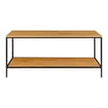Miniatyrbilde 3 av 5: Vita TV-bord med 2 hyller natur.