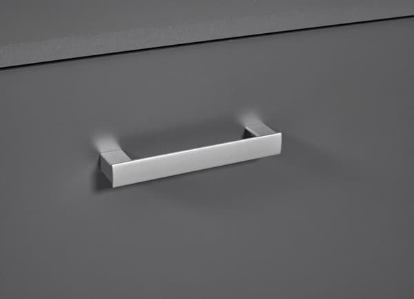 Elenzio TV-bord 2 dører, 2 åpne rom grå.