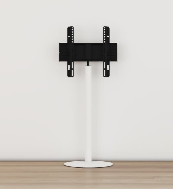 Cirla TV stander med rund fod, hvid.