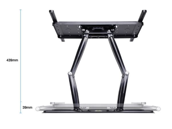 Multibrackets M VESA Super Slim Tilt & Turn Plus black - screen size: 32" - 65"