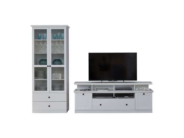 Brax TV-bord oppstilling E, hvit.