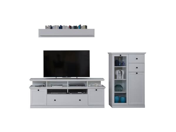 Brax TV-bord oppstilling F, hvit.