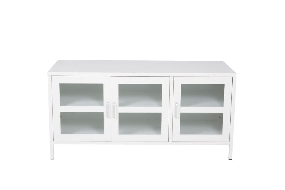Acero TV möbel 2 dörrar, 2 lådor, vit.
