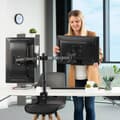 Miniatyrbillede 7 af 10: HAMA Monitorbeslag til 2 Skærme 13"- 32" Sort