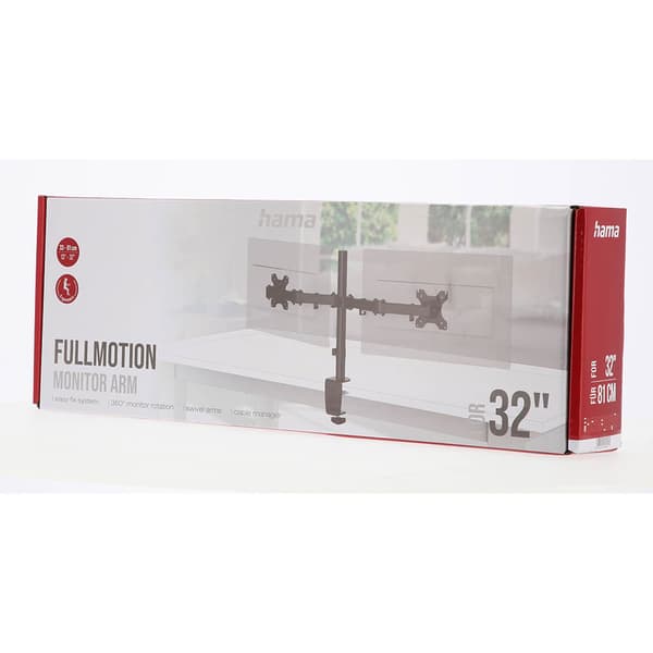 HAMA Monitorbeslag til 2 Skærme 13"- 32" Sort