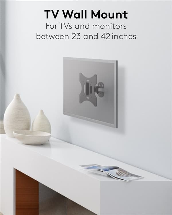 TV-veggfeste Basic med tilt (størrelse S)