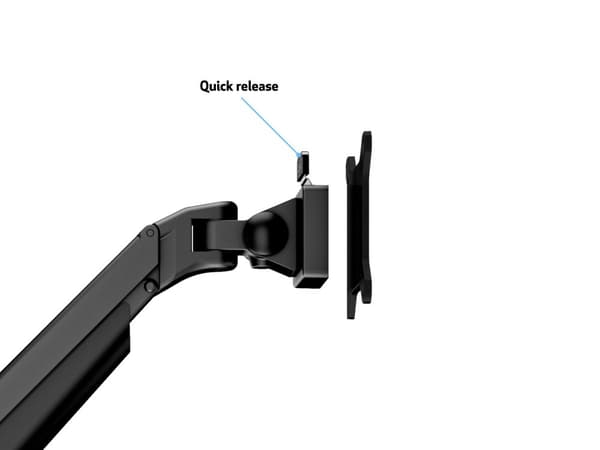 Multibrackets VESA Gas Lift Arm Single Black