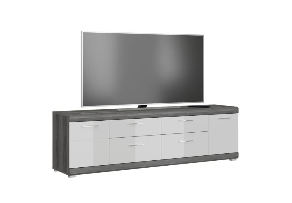 Scout TV möbel 2 dörrar, 2 lådor grå.