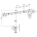 Miniatyrbillede 7 af 10: Maclean MC-884 skærmbeslag / stativ 81,3 cm (32") Clamp Black