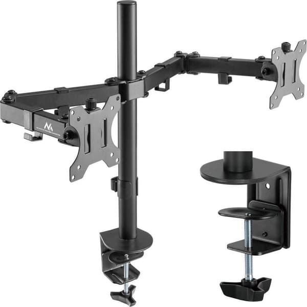 Maclean MC-884 skærmbeslag / stativ 81,3 cm (32") Clamp Black Sort