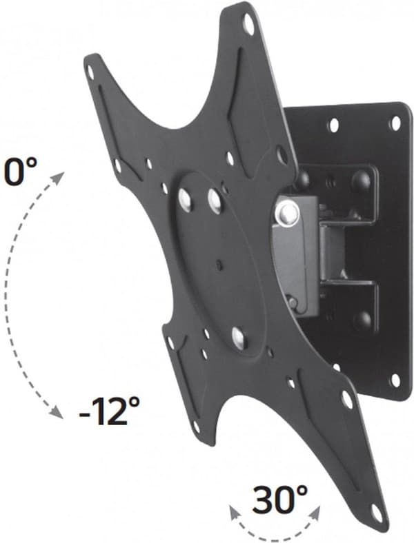Techly 19-37" vægbeslag til LED LCD TV Tilt 1 Drejelig Sort" ICA-LCD 2900B
