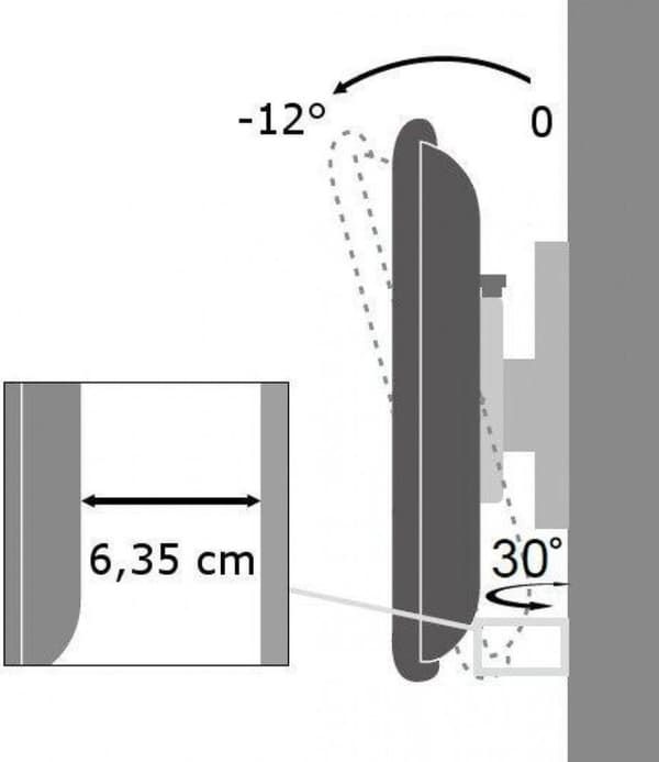 Techly 19-37" vægbeslag til LED LCD TV Tilt 1 Drejelig Sort" ICA-LCD 2900B