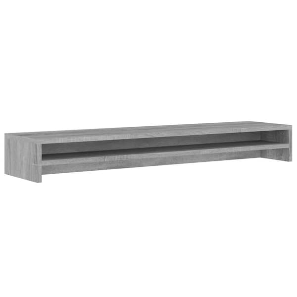 vidaXL skærmstander 100x24x13 cm konstrueret træ grå sonoma-eg
