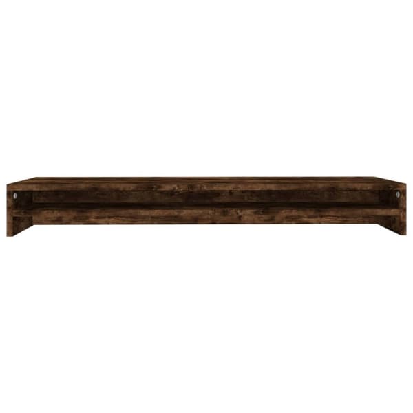 vidaXL Skärmställ rökfärgad ek 100x24x13 cm konstruerat trä