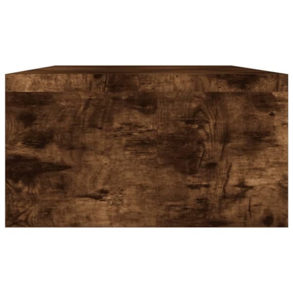 vidaXL Skärmställ rökfärgad ek 100x24x13 cm konstruerat trä
