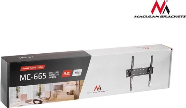 Maclean MC-665 TV-teline 139,7 cm (55") Musta