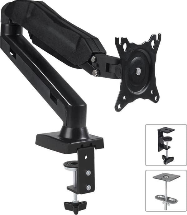 Maclean MC-860 skærmbeslag / stativ 68,6 cm (27") Skruer Sort Sort