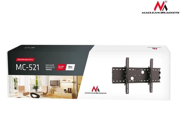 Maclean MC-521 B TV-vægbeslag LCD LED Plasma 32" - 63"