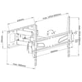 Miniatyrbillede 4 af 10: Maclean MC-723 TV-fatning 177,8 cm (70") Sort