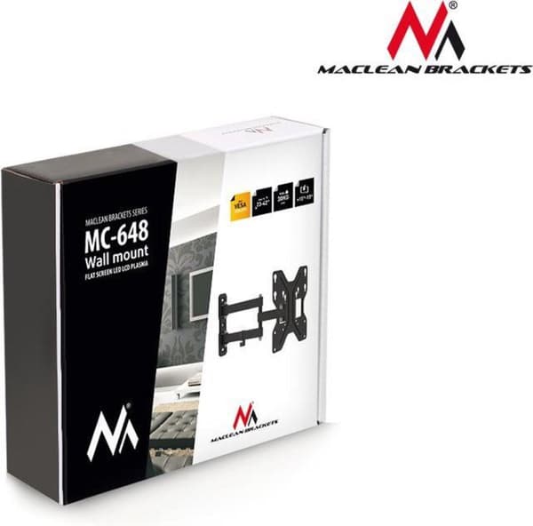 Maclean MC-648 TV-fäste 106,7 cm (42") Svart