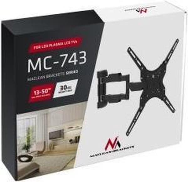 Vægbeslag / Vægstøtte / Vægbeslag til TV 13-50" 30 kg Maclean MC-743
