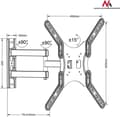 Miniatyrbillede 4 af 11: Maclean MC-759 TV-fatning 139,7 cm (55")