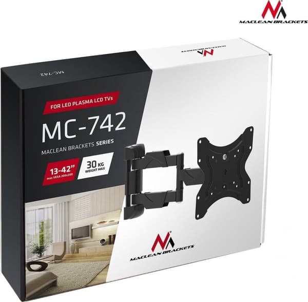 Maclean MC-742 TV-beslag 106,7 cm (55") Sort