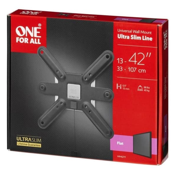 One For All TV-tuki Wm6211 musta, Valkoinen