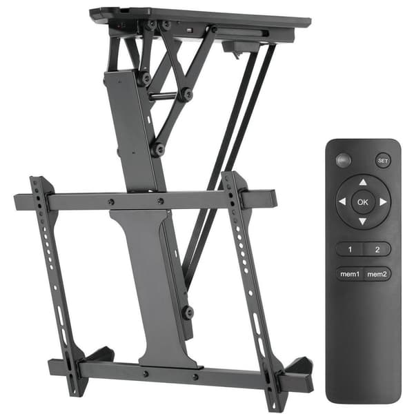 Maclean MC-880 elektrisk loftsbeslag til TV, 32"-70" maks. 35 kg + fjernbetjening maks. VESA 600x411