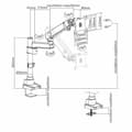 Pikkukuva 3 / 3: Näytön pöytätuki V7 DMPRO2TA-3N 17" 32"