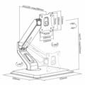 Miniatyrbillede 3 af 3: Skærm bord støtte Neomounts FPMA-D885BLACK