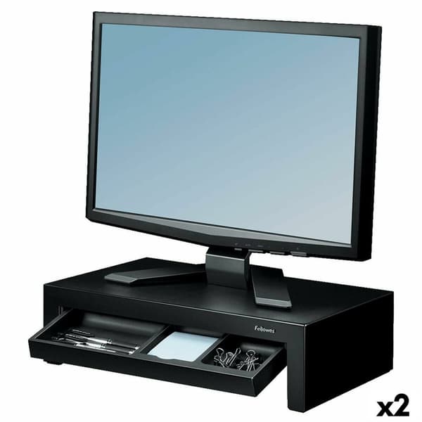 Løfter Fellowes Designer Suites Skærm Sort 2 enheder Sort, Perle