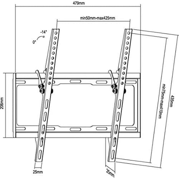 TV-holder Equip 650311 35 kg