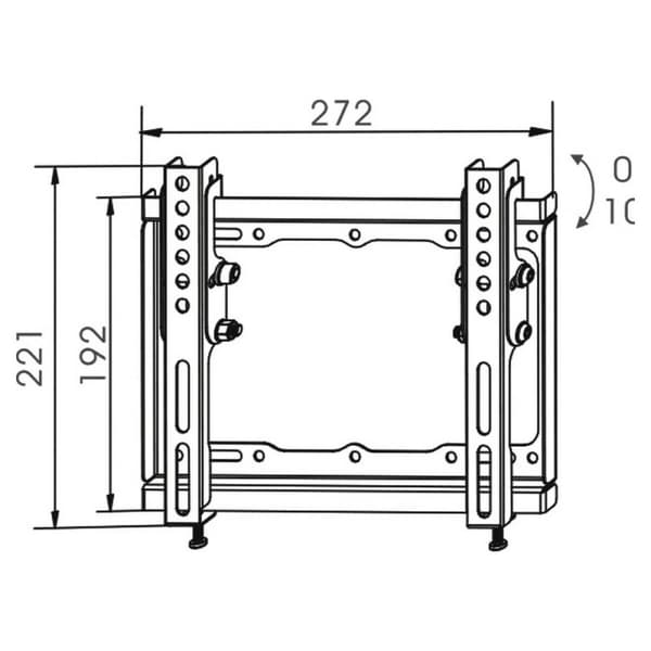 TV-fäste TM Electron 20 kg 17"-42"