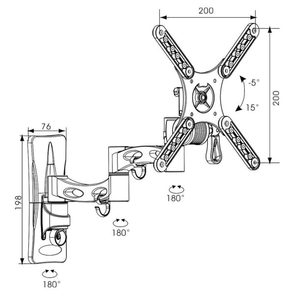 TV-holder TM Electron 20 kg 10"-32"